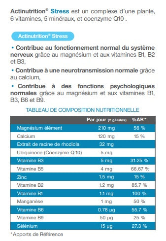 Stress Magnésium Ultra Assimilable pour gérer le Stress et l'Anxiété avec Cofacteurs Vit. B6 + Rhodiola