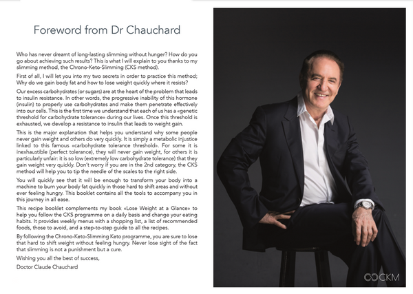 28 days to lose up to 5 to 8 kilos with the CKS Method by Dr Claude Chauchard